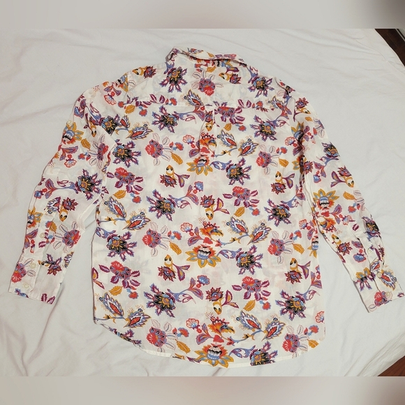 SFERA colourful floral patterned cotton button down shirt - Picture 3 of 9